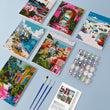 Set of 6 Mini Paint-by-Number Canvases (Set of 6)