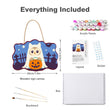 Cute Owl in Ghost Costume Halloween Door Decor