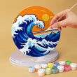 Mini Round Nature Landscapes Paint by Numbers Kit Set (6 Panels)