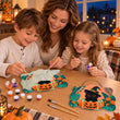 Cute Black and Pumpkin Halloween Door Decor