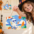 Mummy Halloween Door Hanger Paint by Number Kit