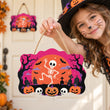 Dancing Skeleton Halloween Door Hanger Paint by Number Kit
