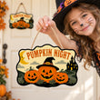 Carved Pumpkins Halloween Door Hanger Paint by Number Kit