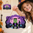 Frankenstein Graveyard Halloween Door Decor