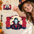 Dracula Halloween Door Hanger Paint by Number Kit