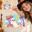 Beach Ghost Halloween Door Hanger