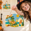 Frankenstein Halloween Door Hanger Paint by Number Kit