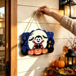 Cute Dracula Graveyard Halloween Door Decor