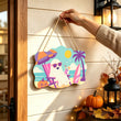 Beach Ghost Halloween Door Hanger