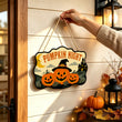 Carved Pumpkins Halloween Door Hanger Paint by Number Kit