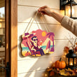 Cute Dracula Halloween Door Hanger Paint by Number Kit