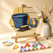 Country Equestrian Horse & Barn Mini Paint by Numbers Kit Set
