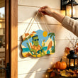 Frankenstein Halloween Door Hanger Paint by Number Kit