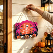 Dancing Skeleton Halloween Door Hanger Paint by Number Kit