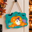 Cute Ghost & Pumpkin Halloween Paint by Number Kit