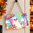 Beach Ghost Halloween Door Hanger
