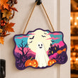 Cute Ghost Halloween Door Hanger Paint by Number Kit