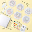 Hexagon Space Badge DIY Mini Paint by Number Kit