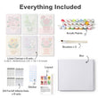 Mini Teacup Flowers Paint by Numbers Kit Set