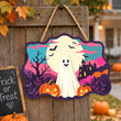 Cute Ghost Halloween Door Hanger Paint by Number Kit