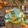 Frankenstein Halloween Door Hanger Paint by Number Kit