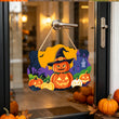 Cute Pumpkin Halloween Door Hanger Paint by Number Kit