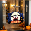 Cute Dracula Graveyard Halloween Door Decor