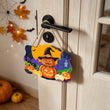 Cute Pumpkin Halloween Door Hanger Paint by Number Kit