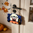 Cute Dracula Graveyard Halloween Door Decor