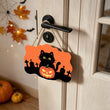 Cute Black Cat Halloween Door Decor Paint by Number