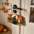 Cute Witch Cat Halloween Door Decor