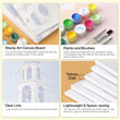 Santorini Coastal Views Mini Paint by Numbers Kit – Thin Canvas Board