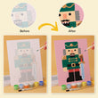 Festive Nutcracker Mini Paint by Numbers Kit – Thin Canvas Board