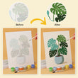 Mini Potted Greenery Paint by Numbers Kit Set
