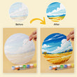 Mini Round Nature Landscapes Paint by Numbers Kit Set (6 Panels)