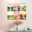 Mini Scenic Nature Landscapes Paint by Numbers Kit Set