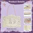 Funny Skeleton Bathtub Halloween Door Hanger Paint by Number Kit