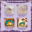 Cute Ghost & Pumpkin Halloween Paint by Number Kit