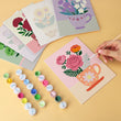 Mini Teacup Flowers Paint by Numbers Kit Set