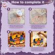 Cute Pumpkin Halloween Door Hanger Paint by Number Kit