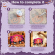 Dancing Skeleton Halloween Door Hanger Paint by Number Kit