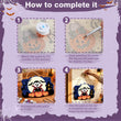 Cute Dracula Graveyard Halloween Door Decor