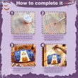 Cute Owl in Ghost Costume Halloween Door Decor