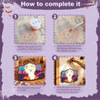 Cute Ghost Halloween Door Hanger Paint by Number Kit
