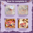 Cute Dracula Halloween Door Hanger Paint by Number Kit
