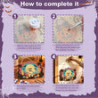 Egyptian Mummy Halloween Door Hanger Paint by Number Kit