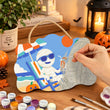 Mummy Halloween Door Hanger Paint by Number Kit