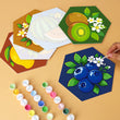 Fresh Vibrant Fruit Botanical Mini Paint by Numbers Kit Set