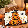 Cute Jack-o'-Lantern Halloween Paint by Number
