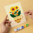 Mini Teacup Flowers Paint by Numbers Kit Set